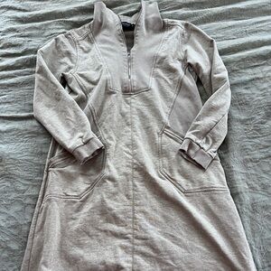 Maya’s Place Beige 1/4 100% Cotton Layering Sweater Dress Size Casual Minimalist